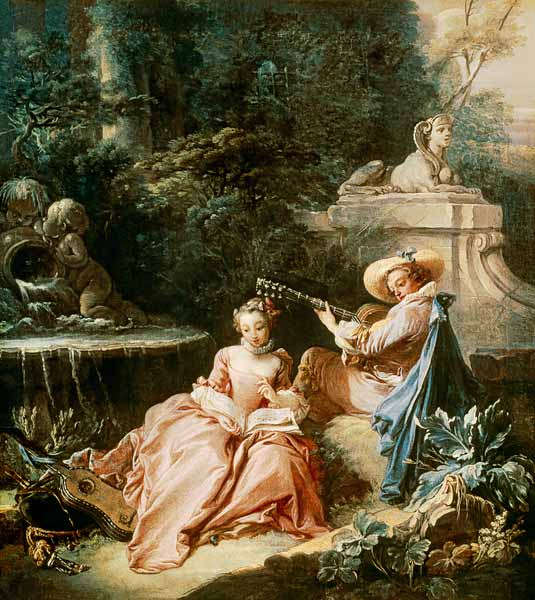 Boucher : la leçon de musique